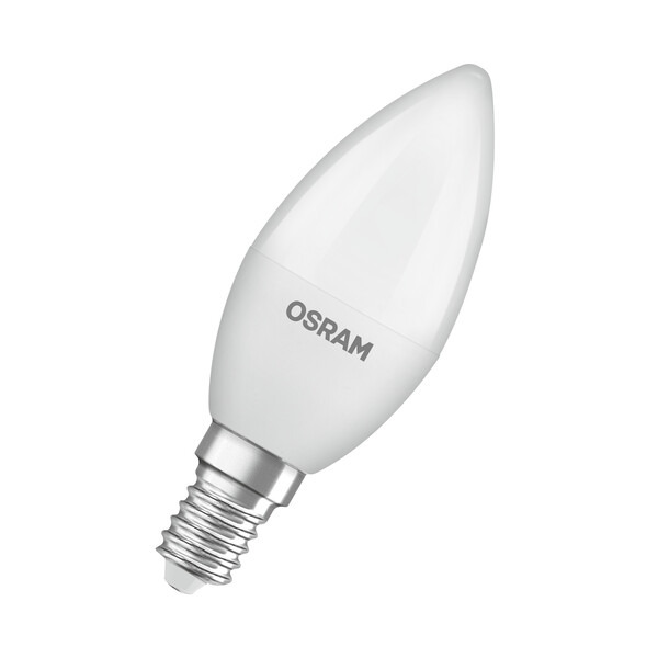 OSRAM LED BASE Kerte Mat 4,9W/827 (40W) E14 HS - 3 pak