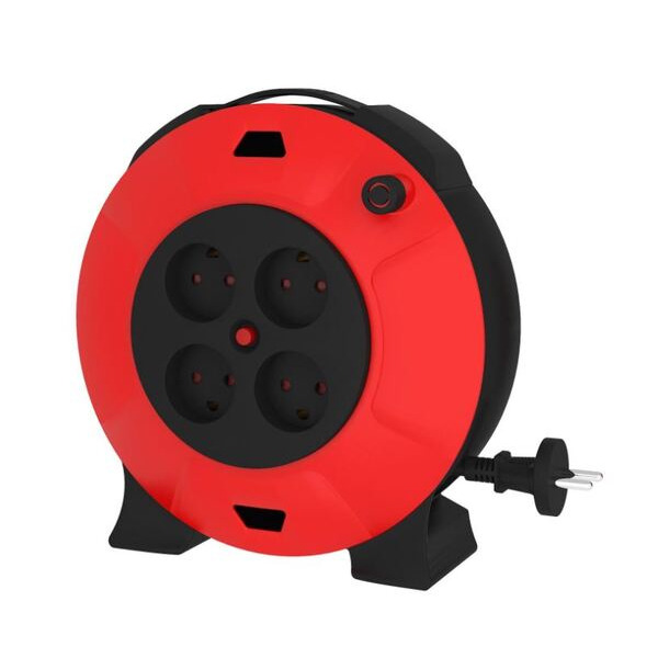 Unite Kabeltromle 4 Udtag U/jord - 8m