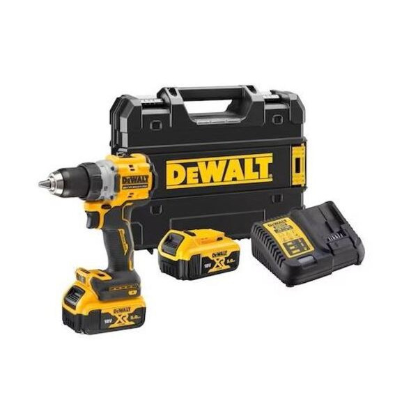 DEWALT Boremaskine DCD800P2T-QW 18V Inkl. 2x5,0AH Batterier