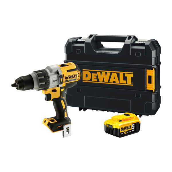 DEWALT Slagboremaskine 18 V XR DCD996NT + Batteri 5,0Ah