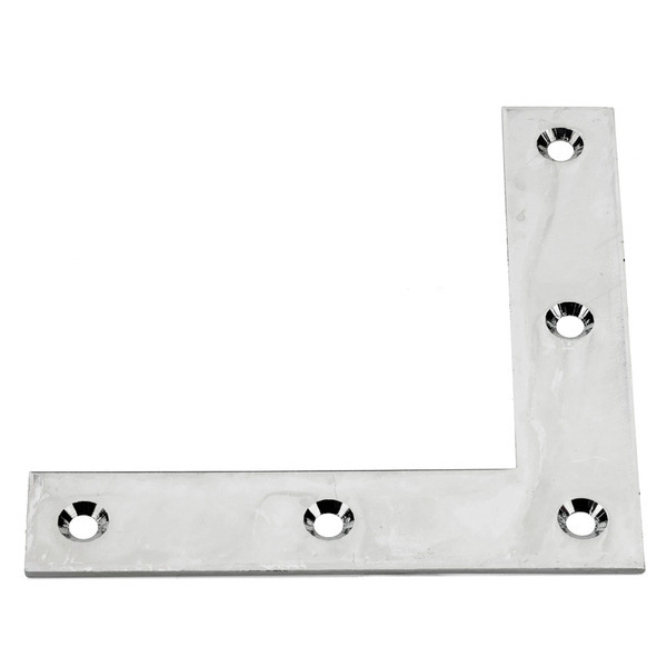Hjørnejern 158x158mm Elforzinket
