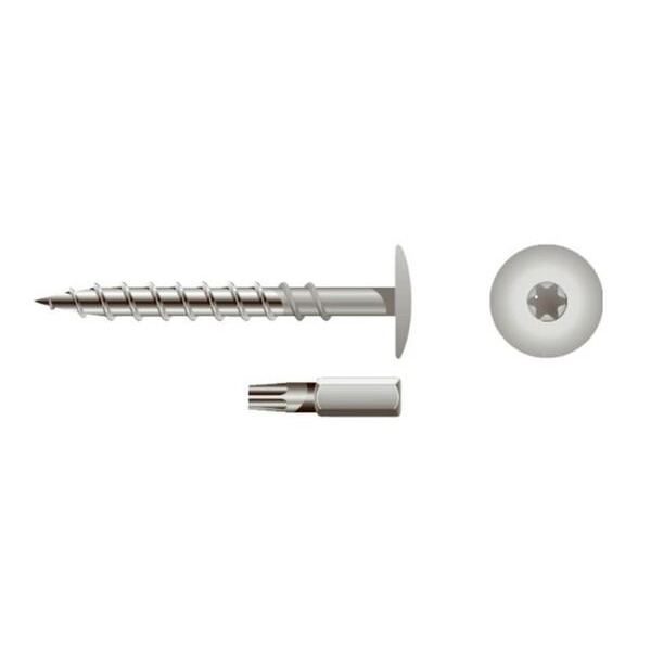 Swisspearl Facadeskrue CP210 SCR-W Hvid-  4,8x41mm - 250 stk/pk