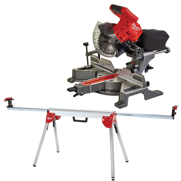 Milwaukee Kap Geringssav 190mm FMS190-0 + Arbejdsbord MSL 2000 - 18V Sæt