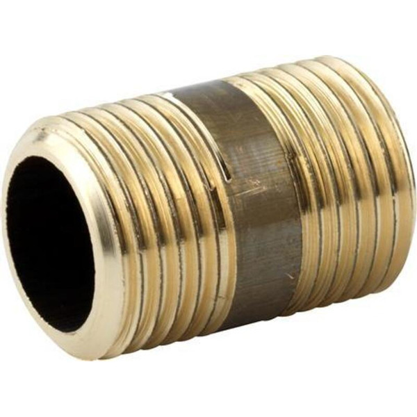 Nippelrør 3/4''x30mm Messing
