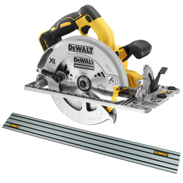 DEWALT XR Rundsav med skinne - 18V DCS572N-XJ - 184mm + DWS5022-X