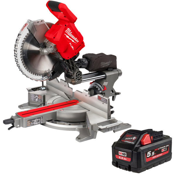 Milwaukee M18 Kap Geringssav - 18V FMS305-0 + M18 Batteri - 5,5ah High Output