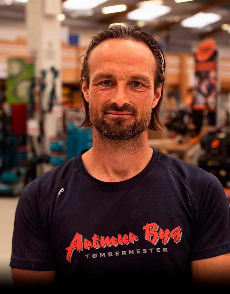 Bygma tester Søren Artmur