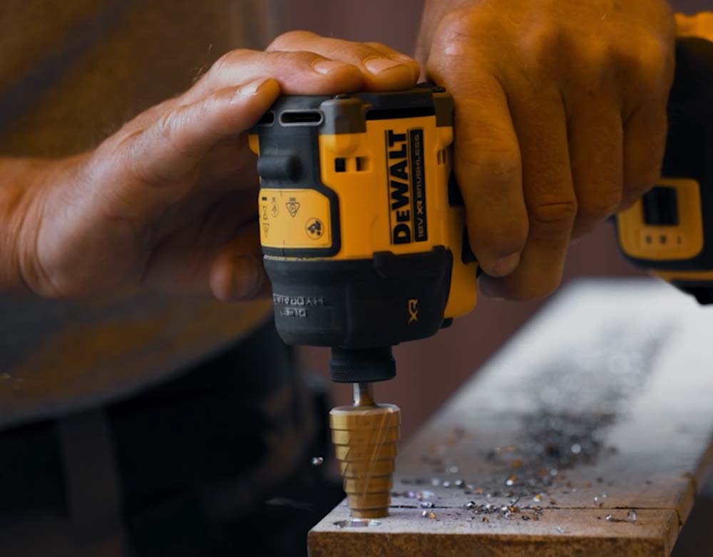 Slagskruetrækker som boremaskine