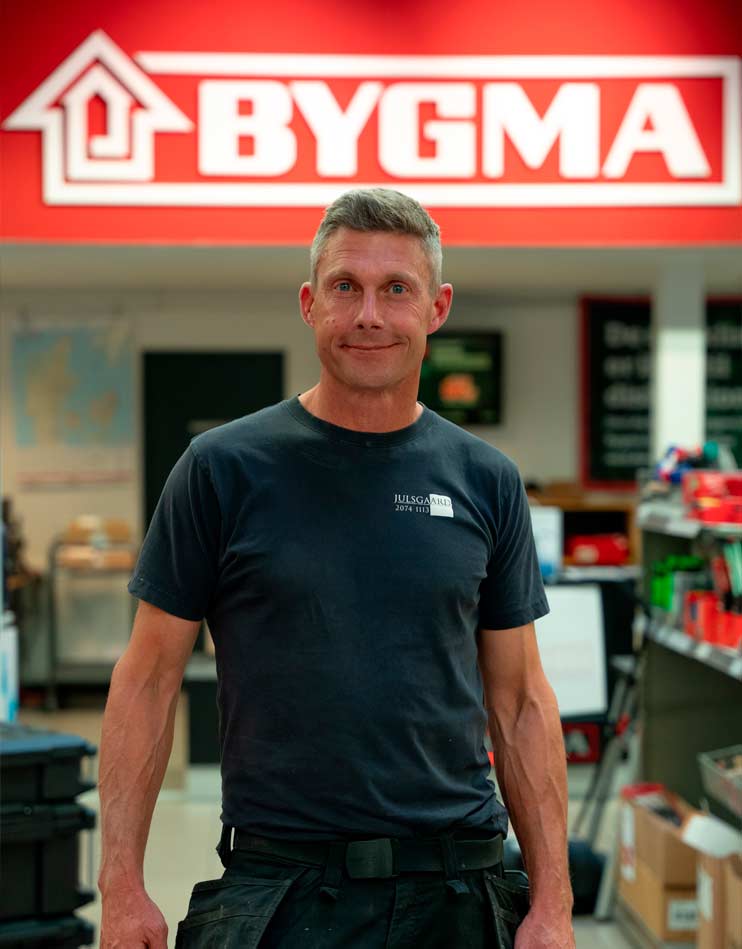 Bygma tester Lasse Julsgaard