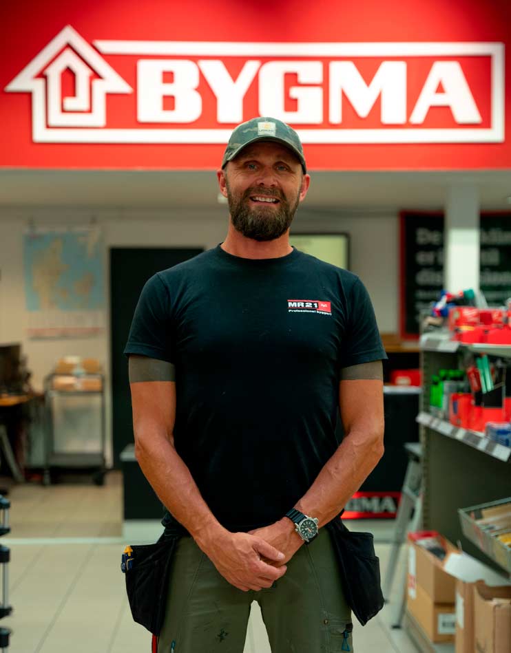 Bygma tester Rune Niemann