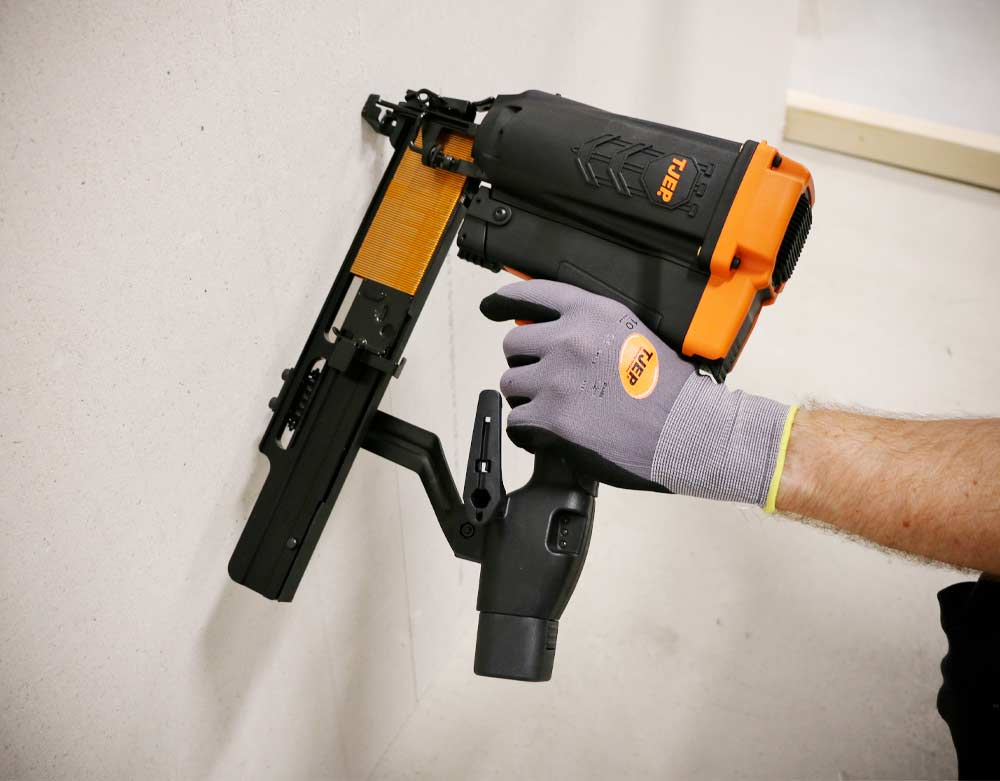 Gasklammepistol velegnet til gipsvægge