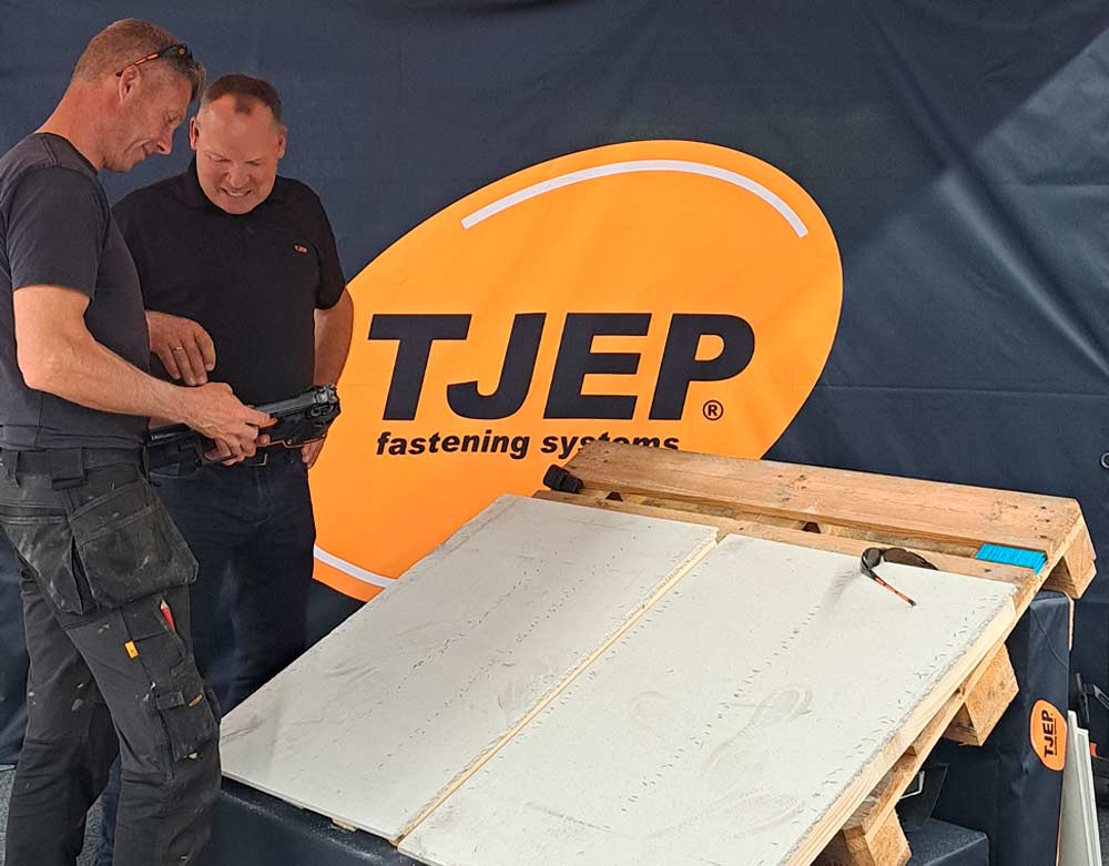 TJEP testes på gipsplader