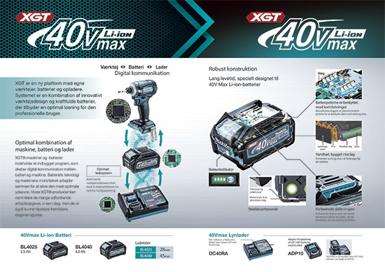 40 V Max XGT-serien fra Makita