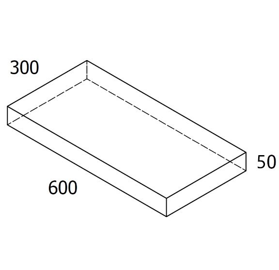 RBR Nordic-line Havefliser 30x60 - 5cm Koks